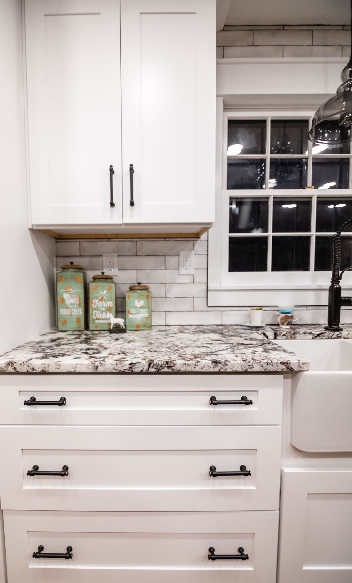 Acworth kitchen remodel — range and cabinetry detail