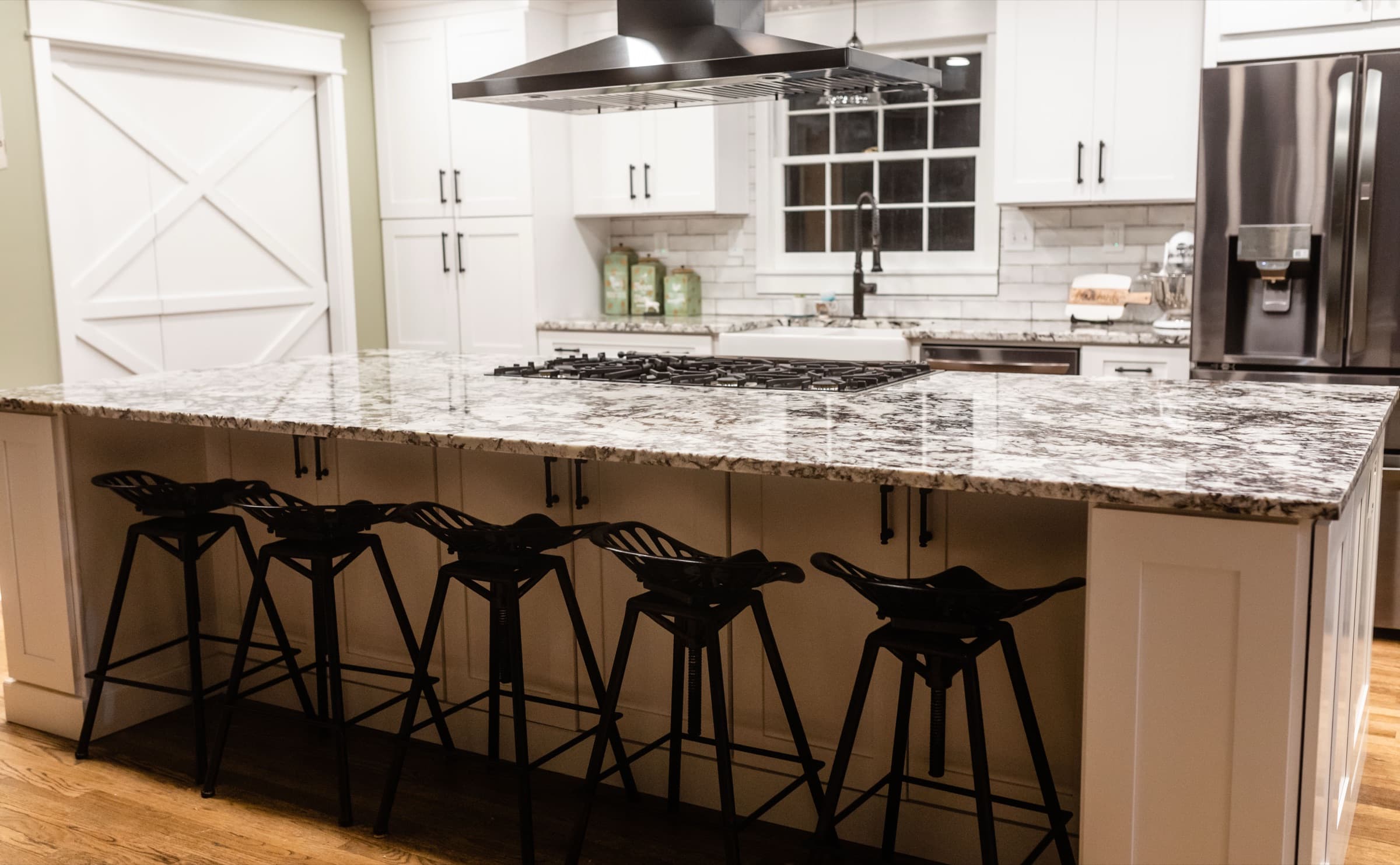 Acworth kitchen remodel — spice rack pull-out detail