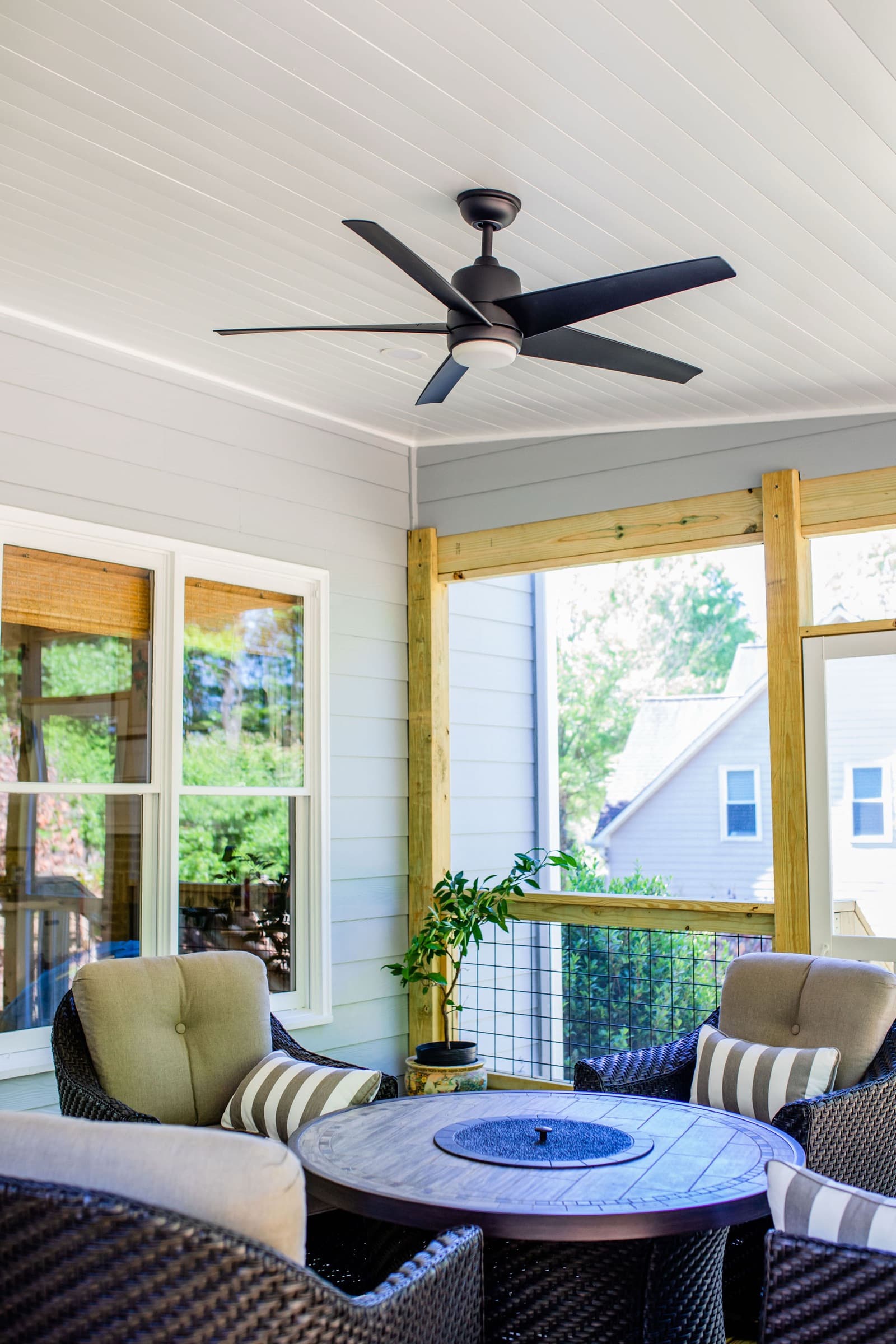 Bridgemill screened porch and deck detail