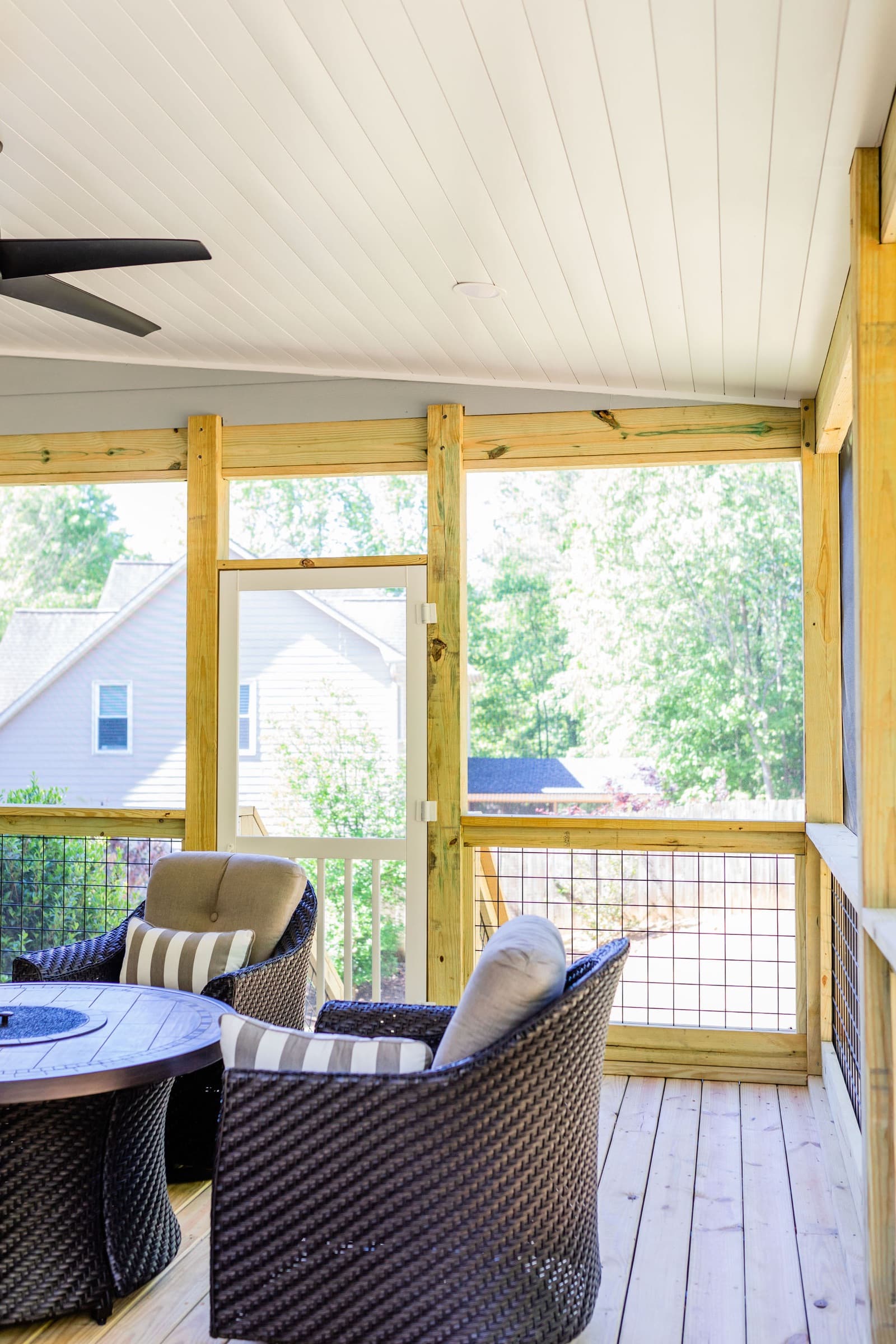 Bridgemill screened porch and deck detail