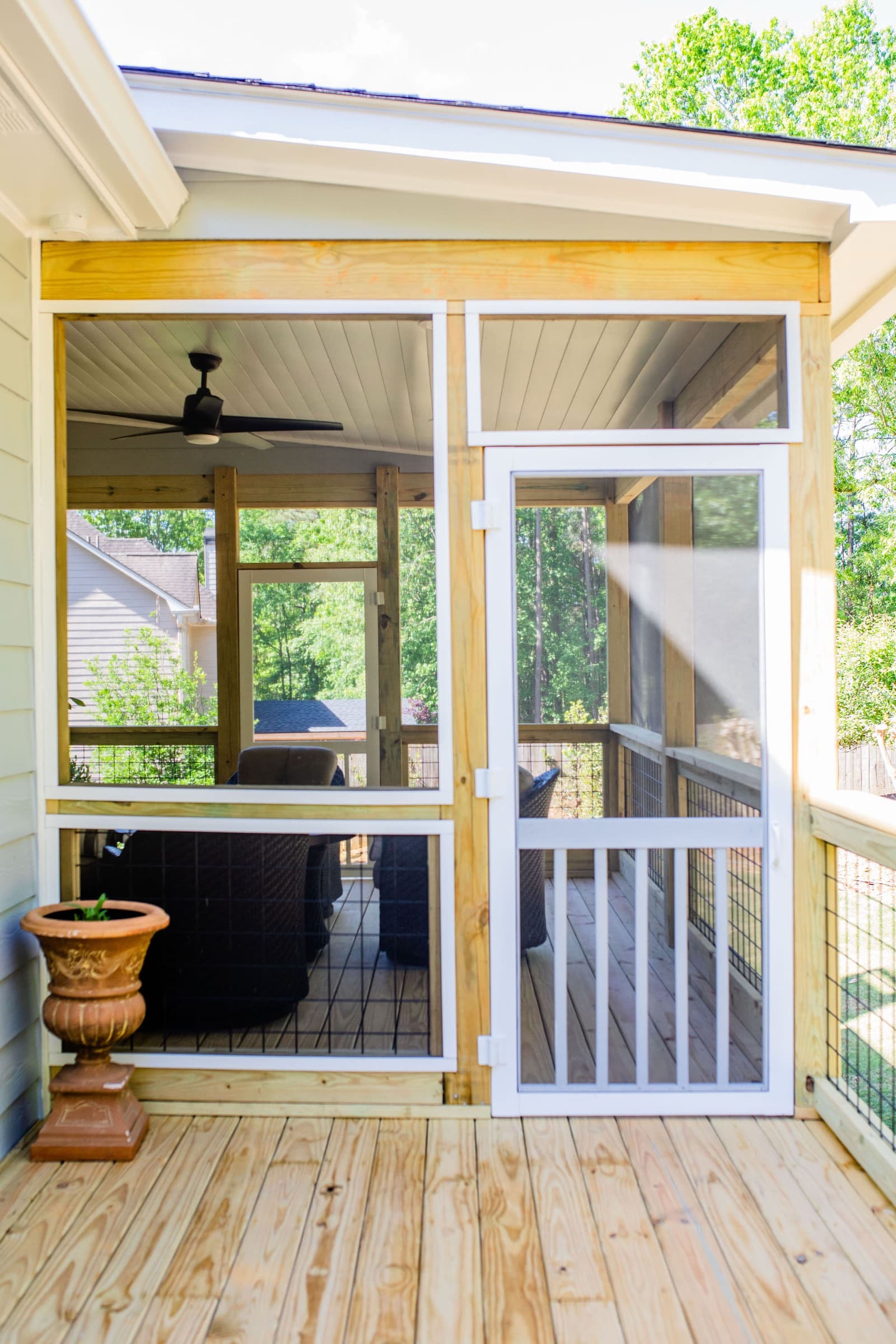 Bridgemill screened porch and deck detail