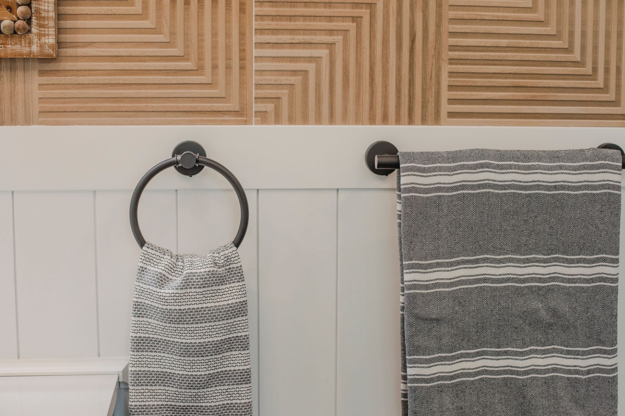 Candlestick Ct primary bathroom — brass shower valve detail
