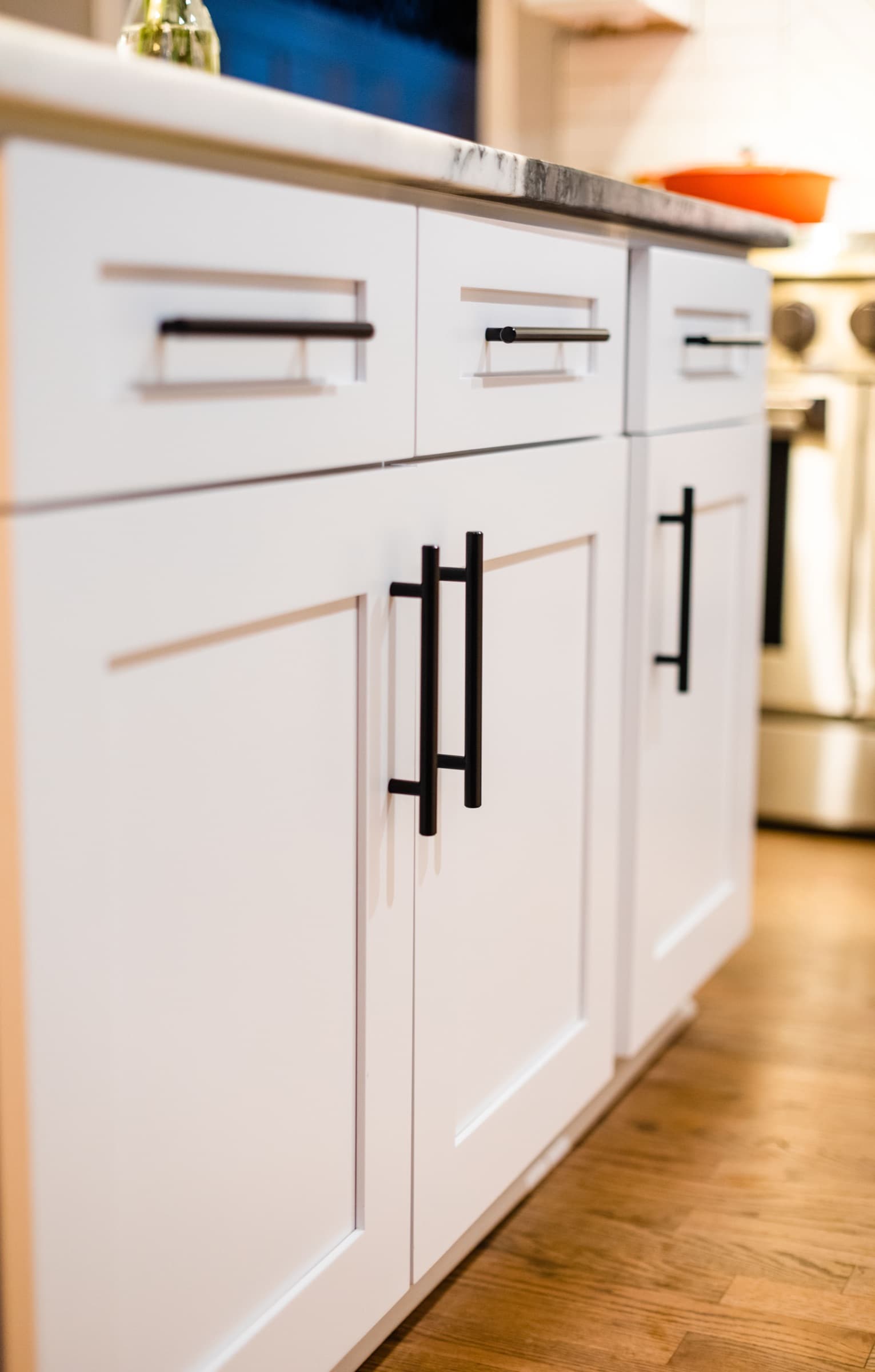 Canton kitchen remodel — spice rack pull-out detail