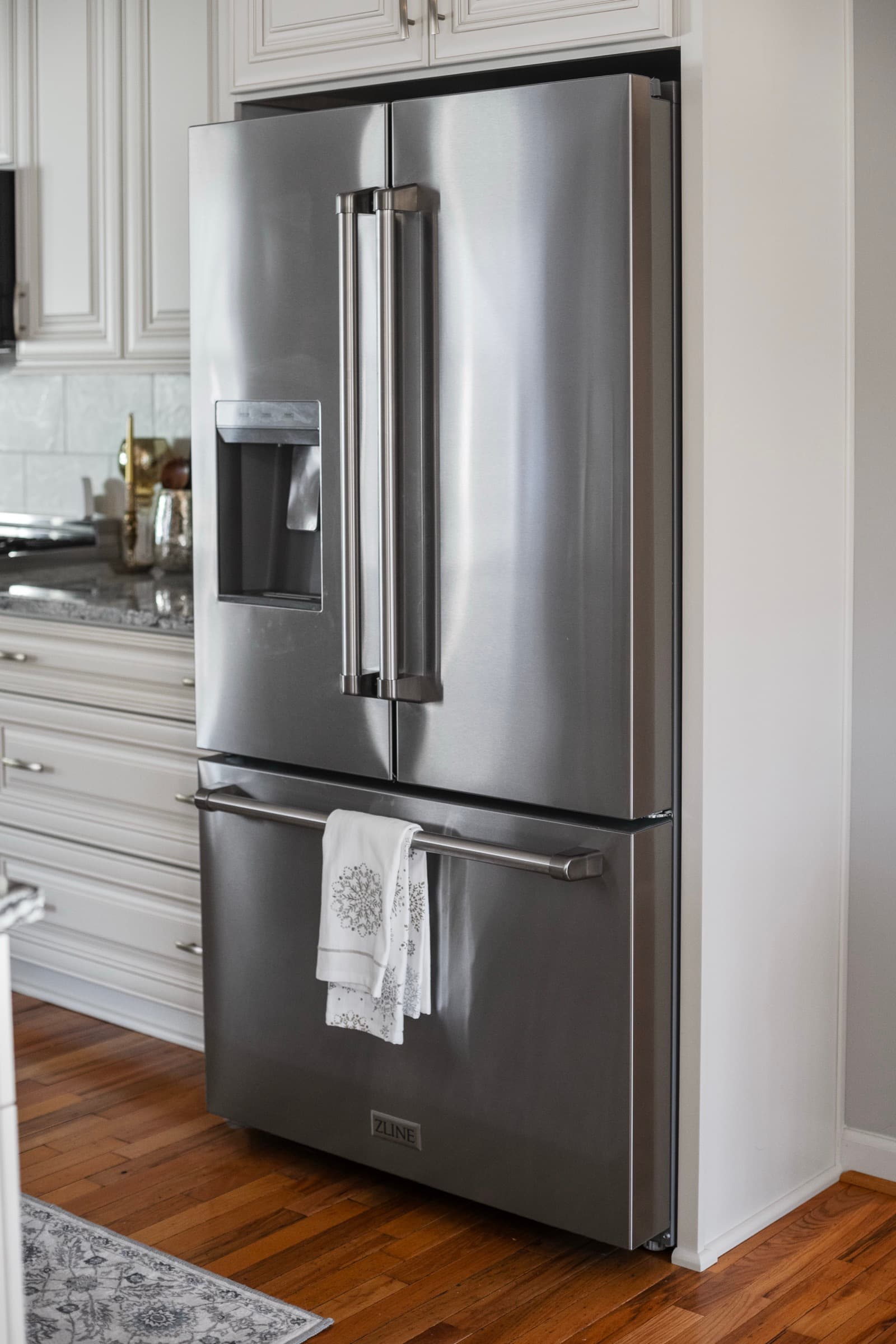 Galts Ferry kitchen remodel — refrigerator detail
