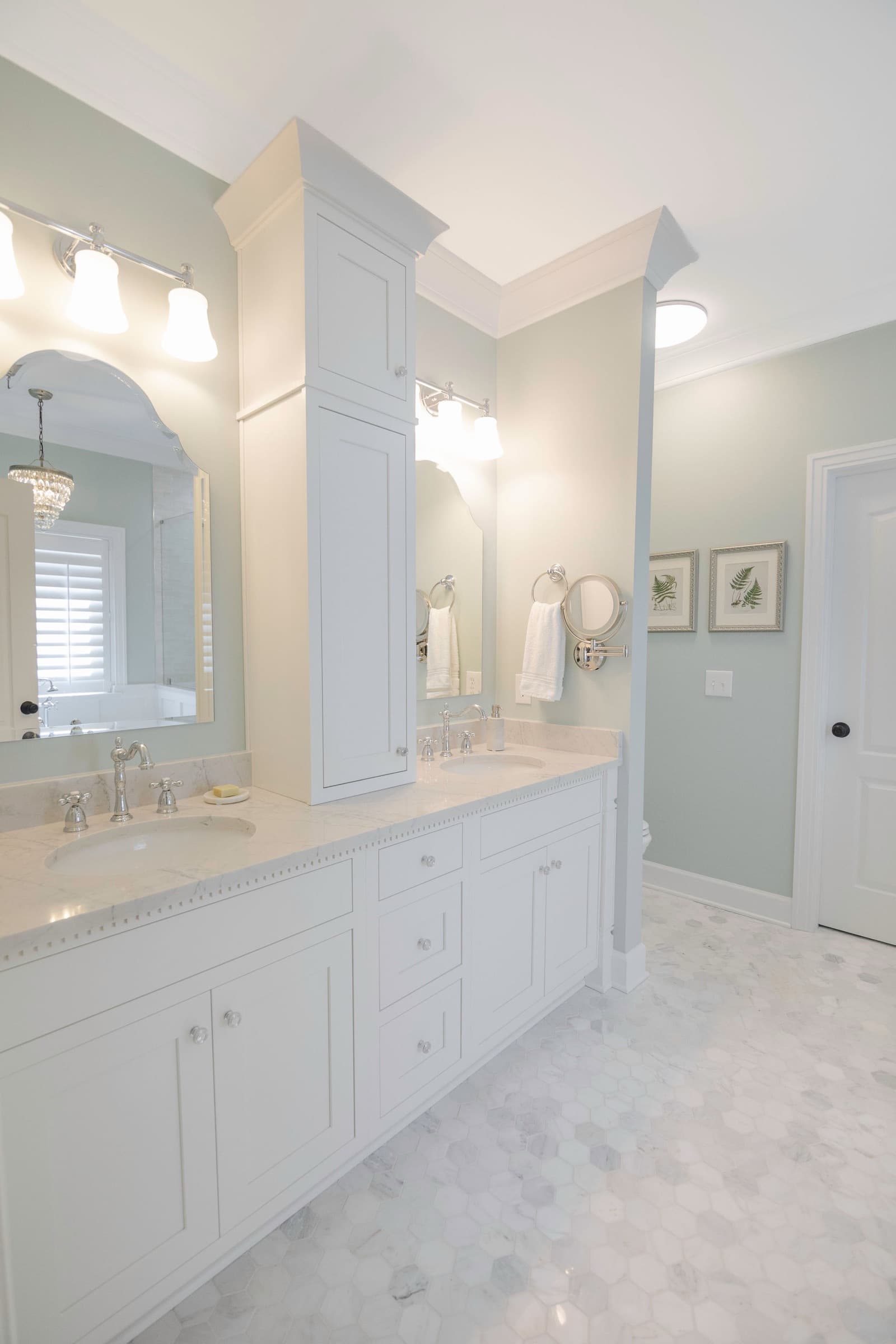 Spa-style bathroom remodel detail